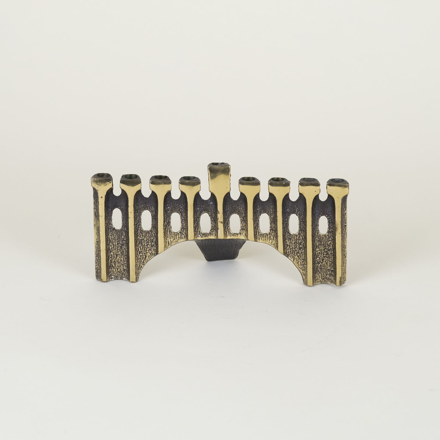 Vintage Hen Holon Brass Menorah