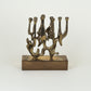 Vintage Eli Karpel Brass Sculptural Menorah