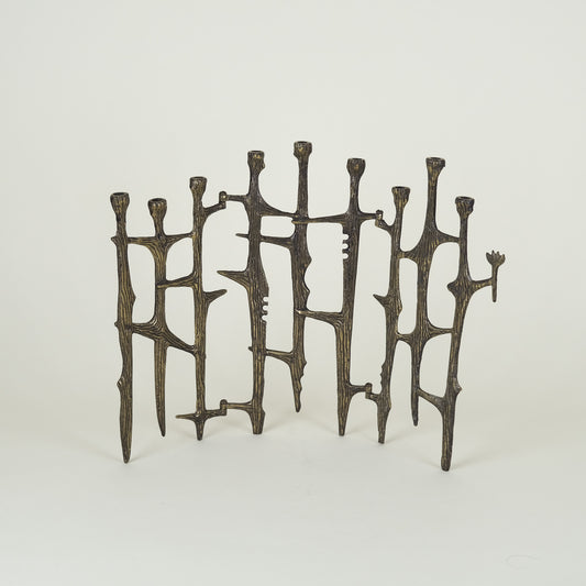 Vintage Brass Branches Menorah