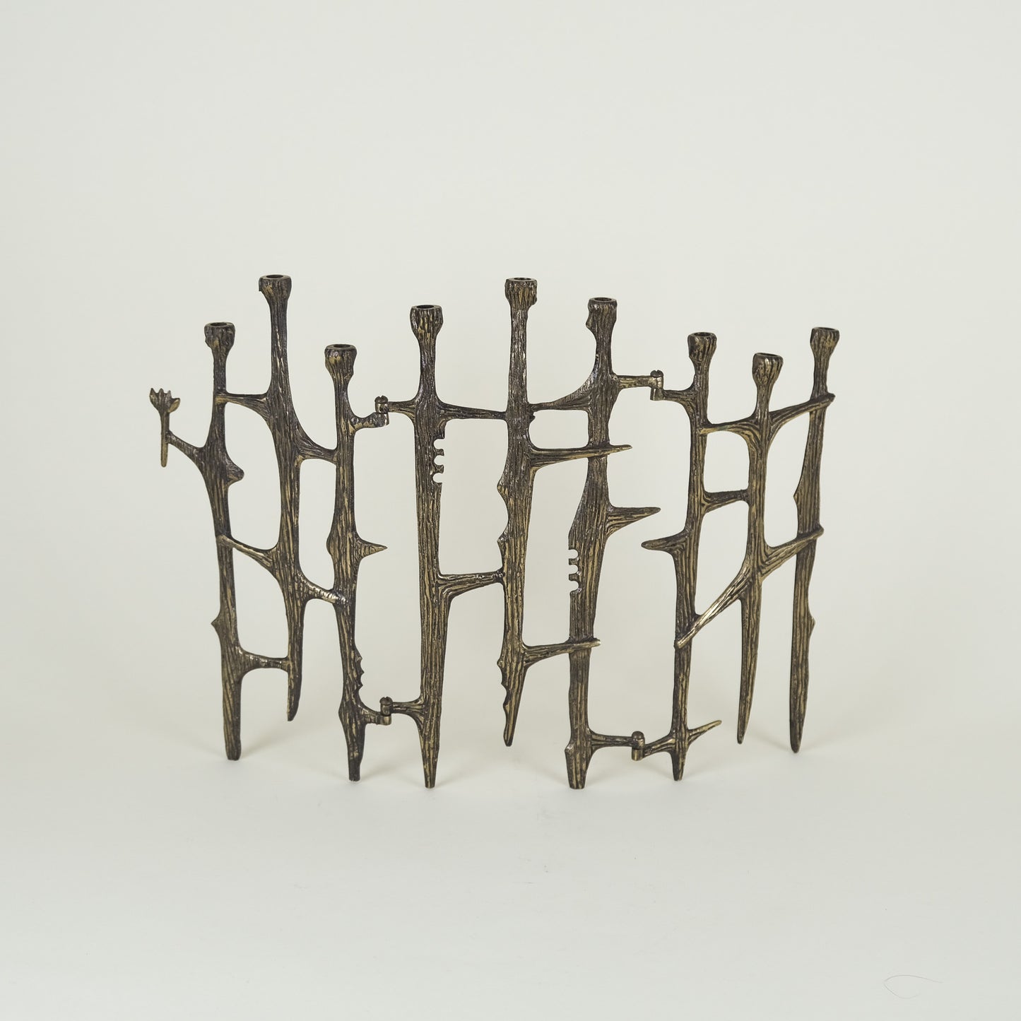 Vintage Brass Branches Menorah