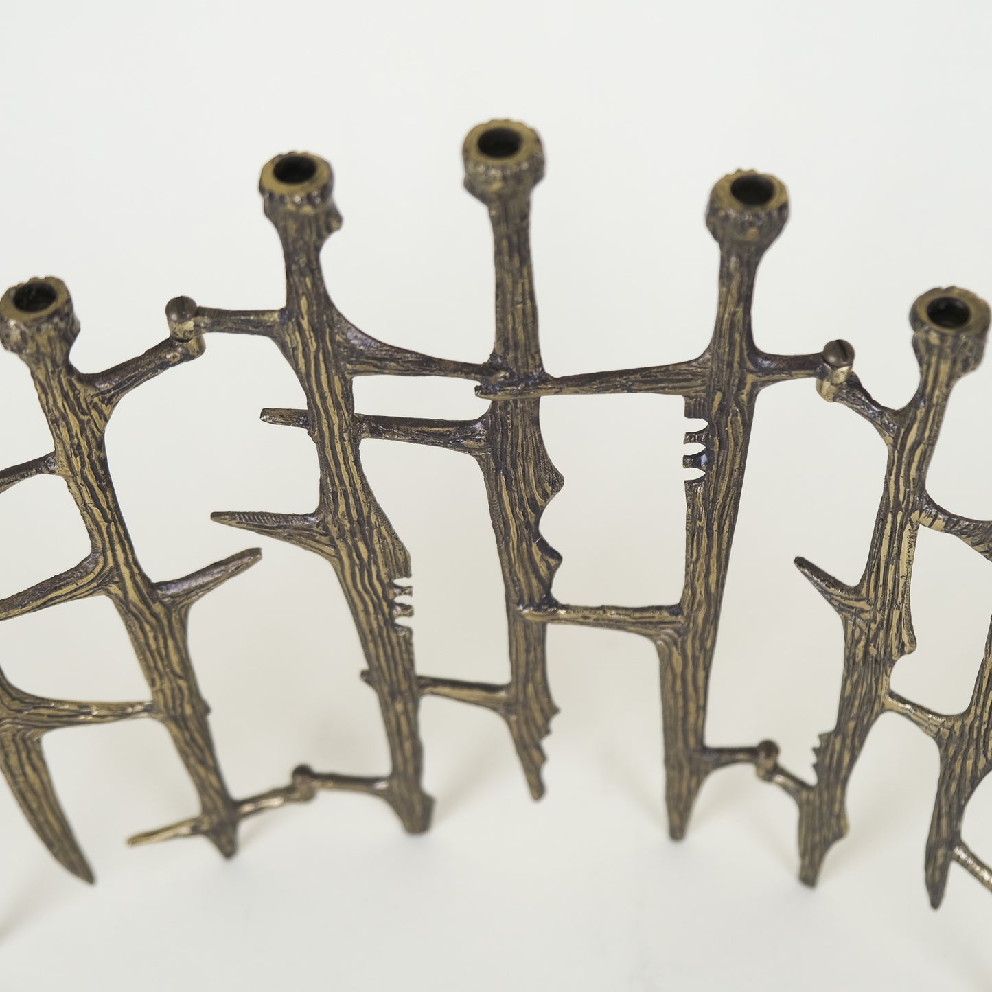 Vintage Brass Branches Menorah