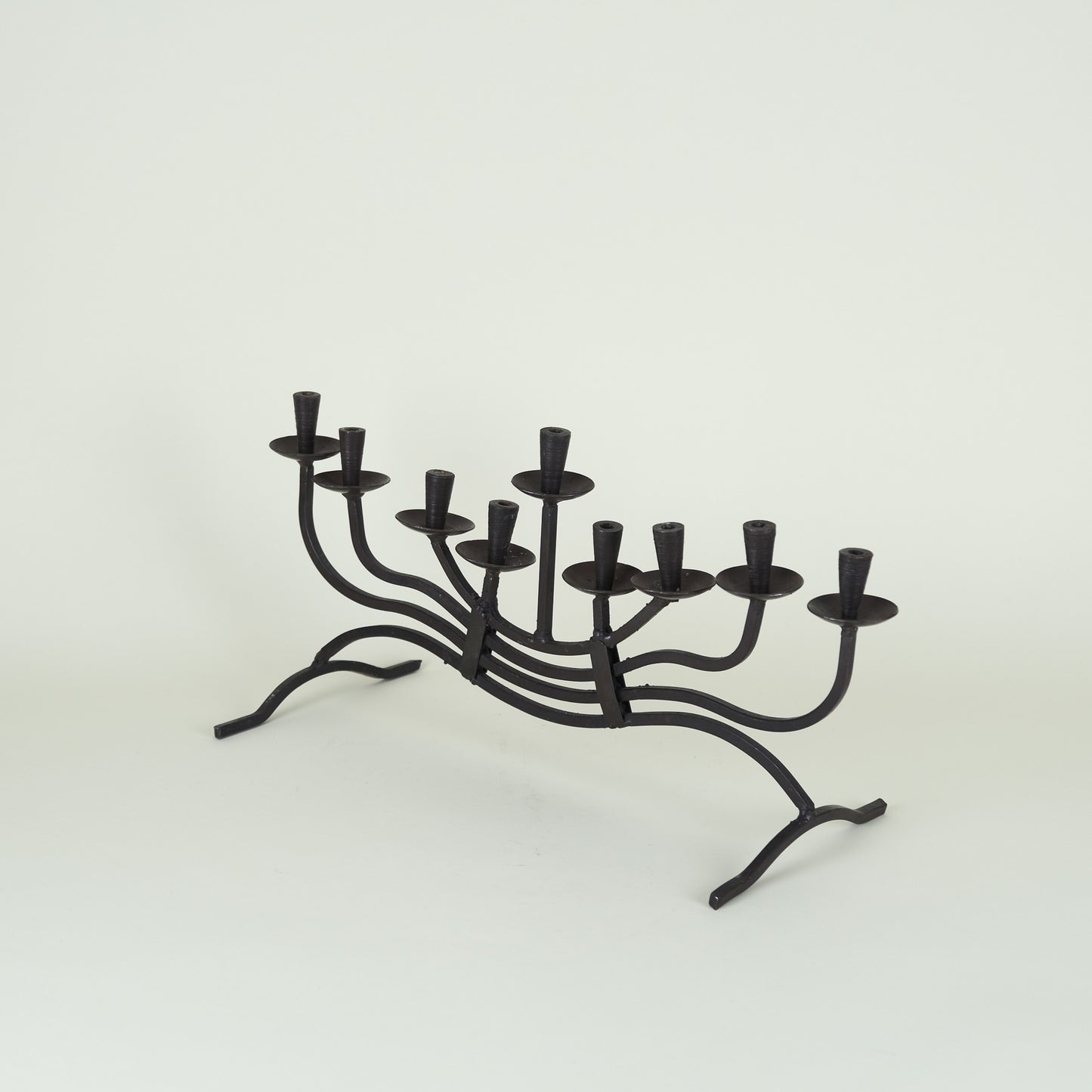 Vintage Iron Branched Menorah