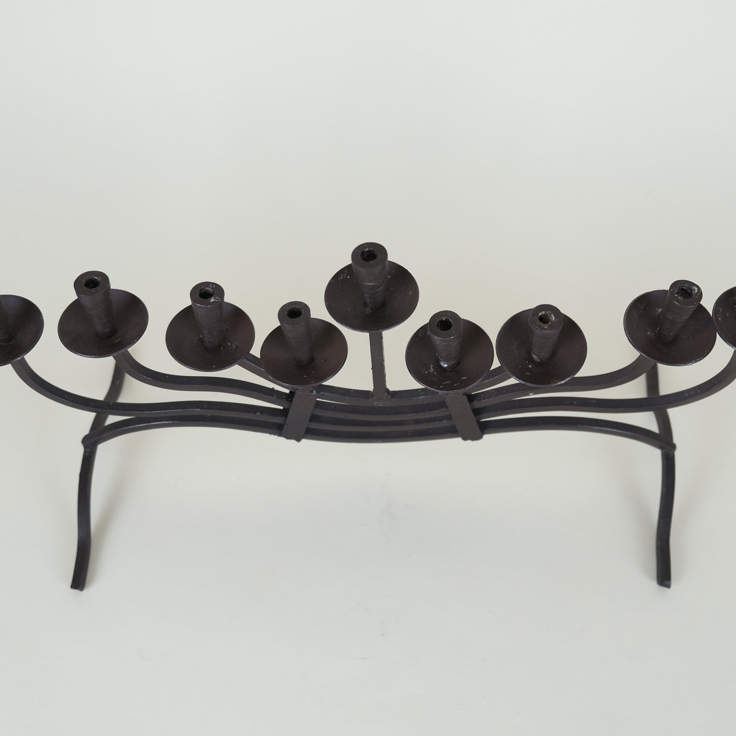 Vintage Iron Branched Menorah