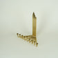 Vintage Midcentury Gold Plated Wall Hanging Menorah