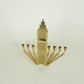 Vintage Midcentury Gold Plated Wall Hanging Menorah